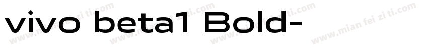 vivo beta1 Bold字体转换